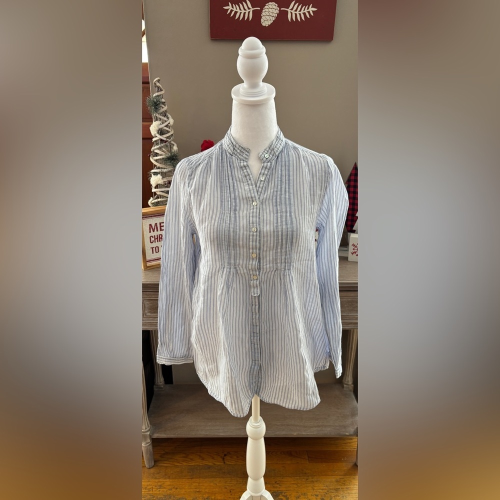 Zara Basic Popover Cotton Blouse